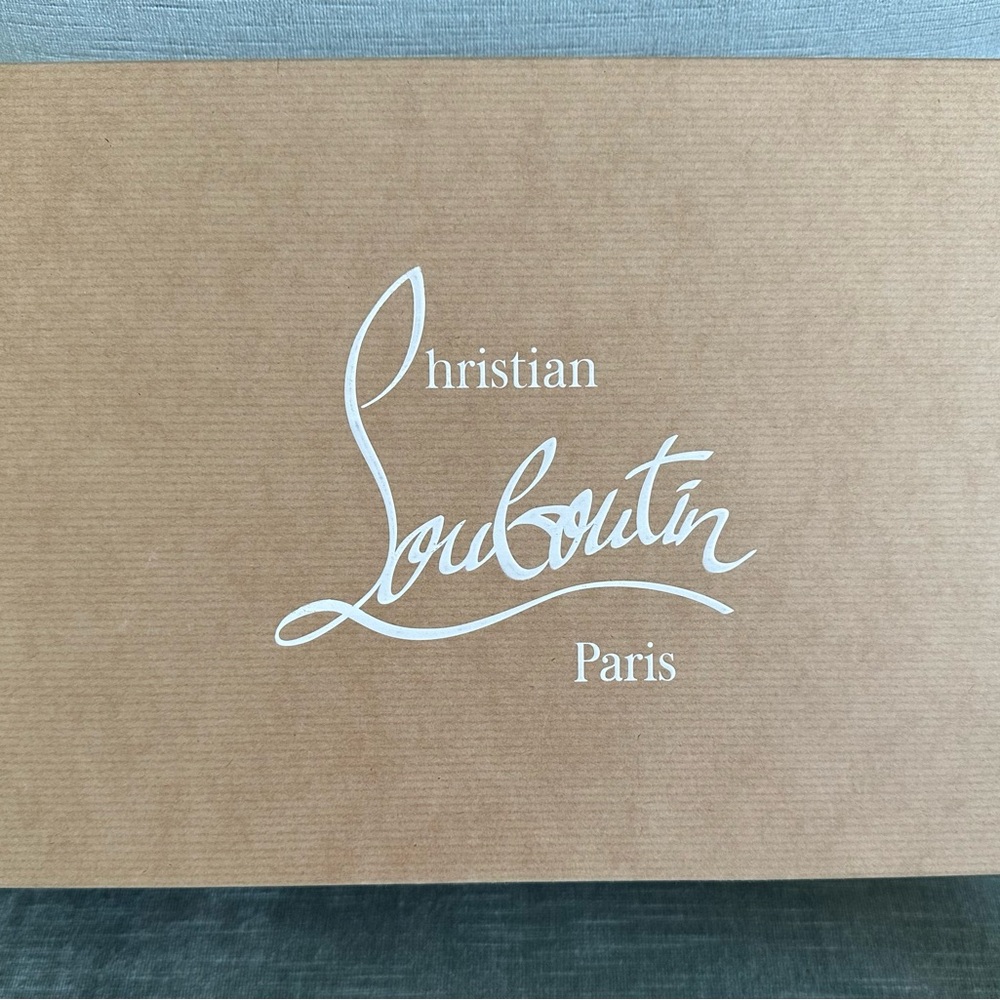 Christian Louboutin Brown Box with White Logo
